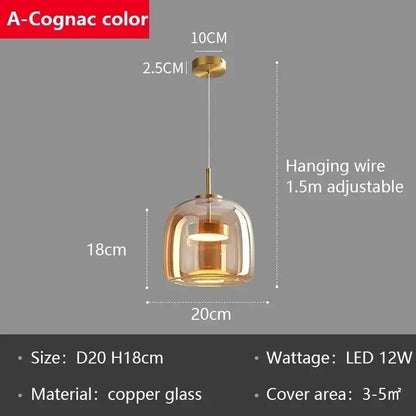 Modern smoked gray glass led pendant chandelier for dining room