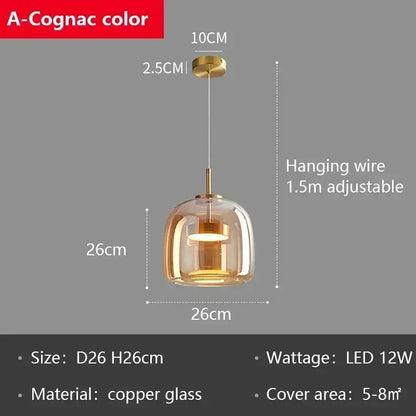 Modern smoked gray glass led pendant chandelier for dining room