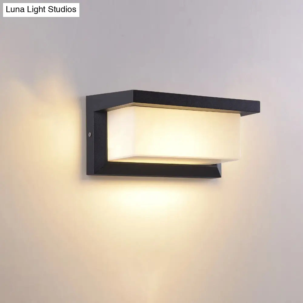 DecorBites™ Modern Sound-Activated LED Wall Sconce in Black