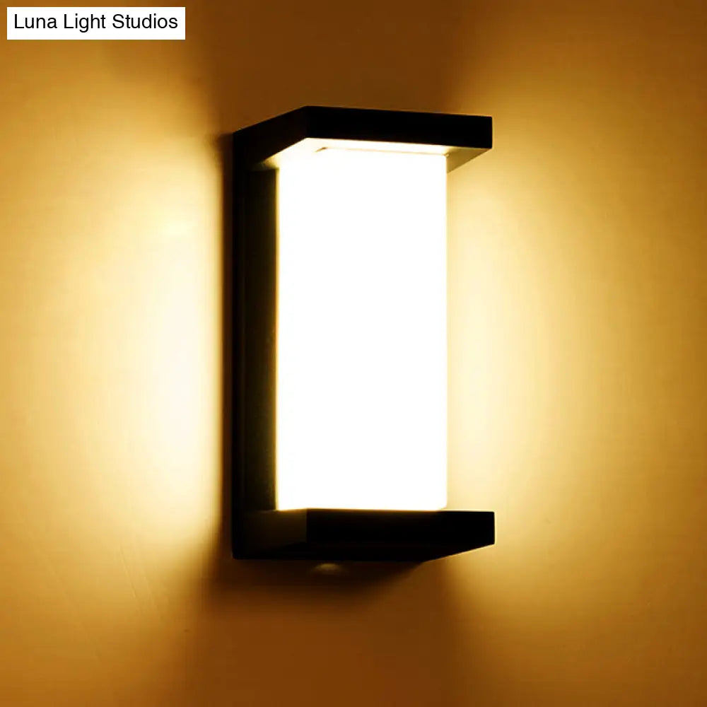 DecorBites™ Modern Sound-Activated LED Wall Sconce in Black