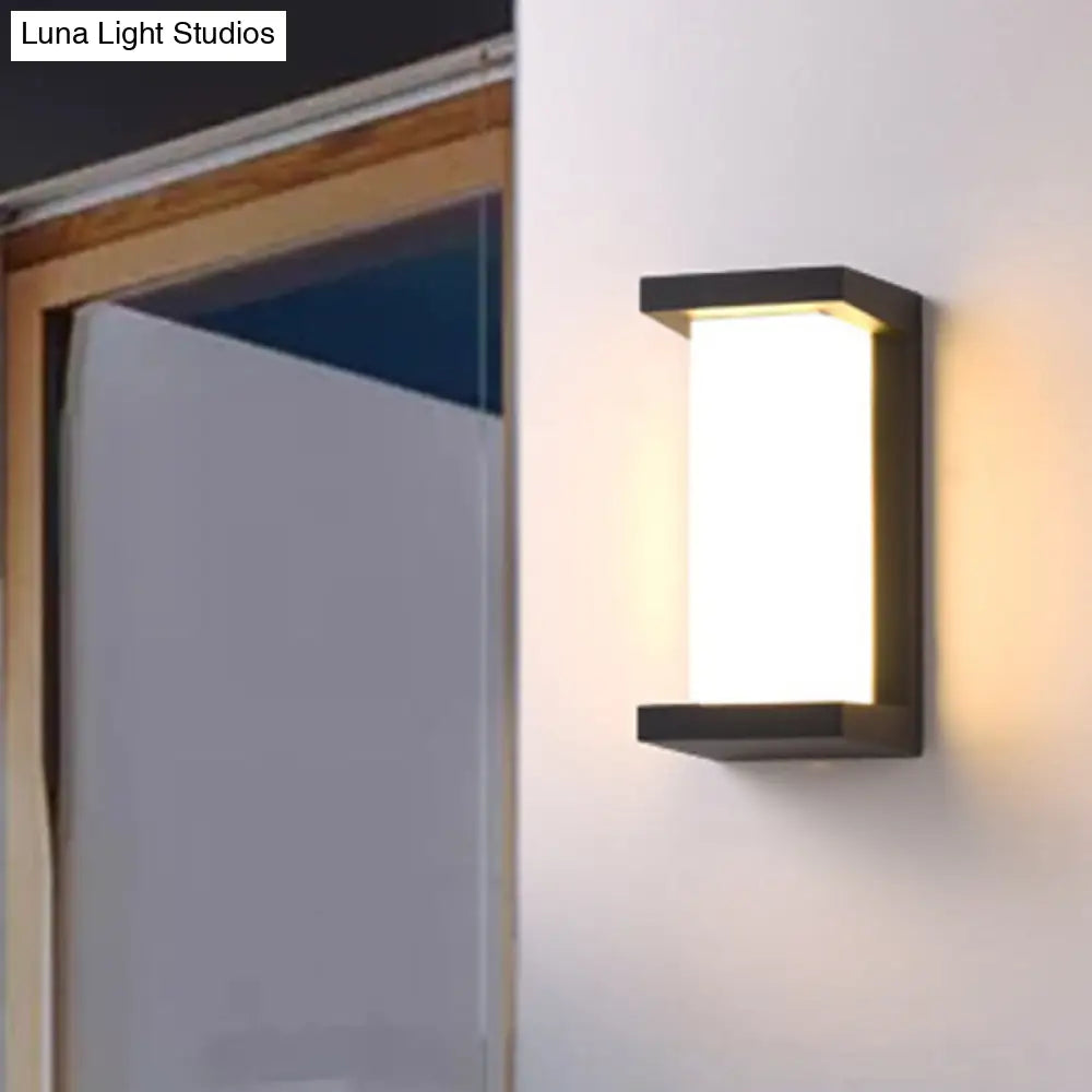 DecorBites™ Modern Sound-Activated LED Wall Sconce in Black