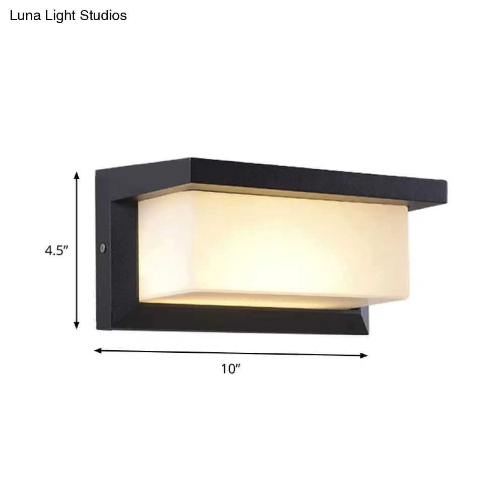 DecorBites™ Modern Sound-Activated LED Wall Sconce in Black
