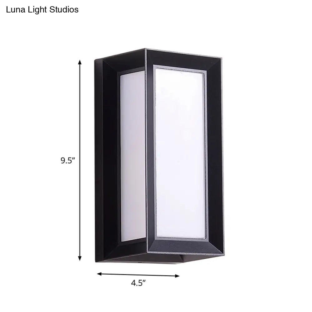DecorBites™ Modern Sound-Activated LED Wall Sconce in Black
