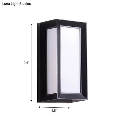 DecorBites™ Modern Sound-Activated LED Wall Sconce in Black