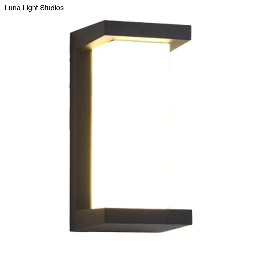 DecorBites™ Modern Sound-Activated LED Wall Sconce in Black