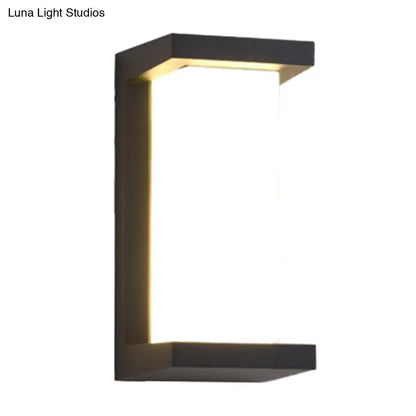 DecorBites™ Modern Sound-Activated LED Wall Sconce in Black