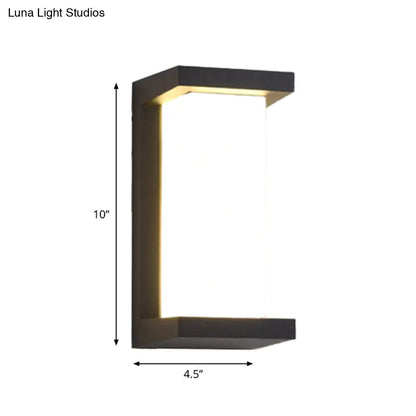 DecorBites™ Modern Sound-Activated LED Wall Sconce in Black