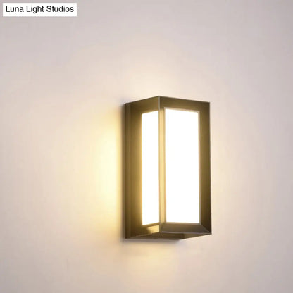 DecorBites™ Modern Sound-Activated LED Wall Sconce in Black