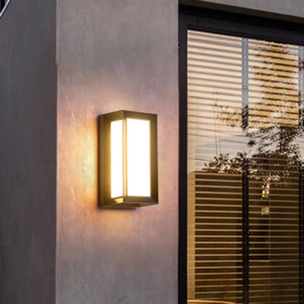 DecorBites™ Modern Sound-Activated LED Wall Sconce in Black