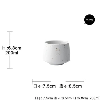 Modern speckled white ceramic dinner plate set dining room tableware