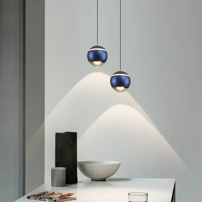 Modern spherical led bedside pendant light for bedroom decor