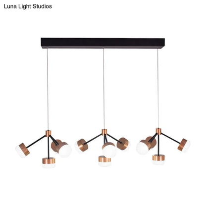 DecorBites™ Modern Sputnik Gold Pendant Light for Bedroom - Acrylic, 10/12-Head, Ceiling Island Drop