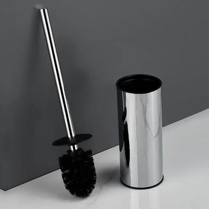 Modern square and round gold toilet brush set bathroom wall mount