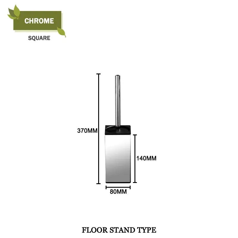 Modern square and round gold toilet brush set bathroom wall mount