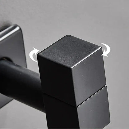 Modern square black wall mount washing machine tap garden faucet