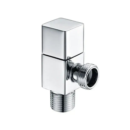 Modern square brass black angle valve bathroom water control