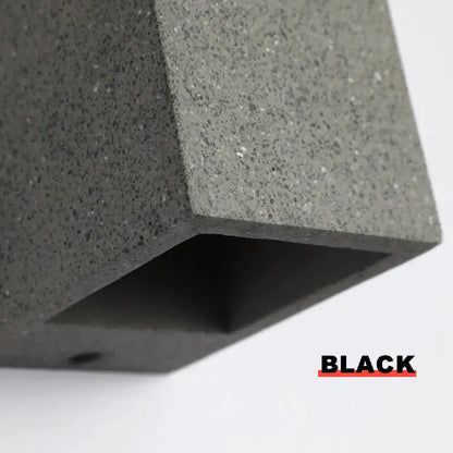 Modern square gray cement wall lamp kitchen concrete sconce