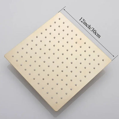 Modern square rain shower head bathroom chrome rainfall sprayer
