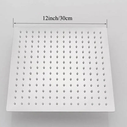 Modern square rain shower head bathroom chrome rainfall sprayer