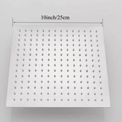 Modern square rain shower head bathroom chrome rainfall sprayer