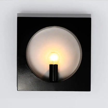 DecorBites™ Modern Square Wall Mounted Bedside Light in Black/White - Single Light Design