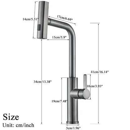Modern stainless steel 3 functions kitchen faucet mixer tap