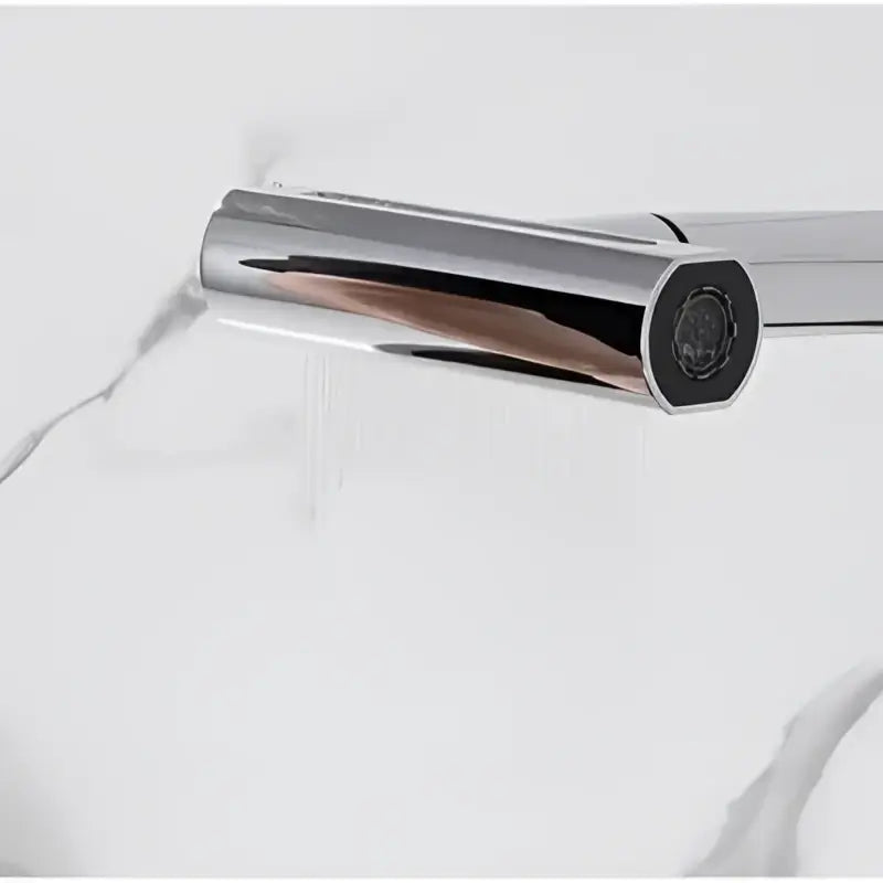 Modern stainless steel and black kitchen faucet replacement spouts