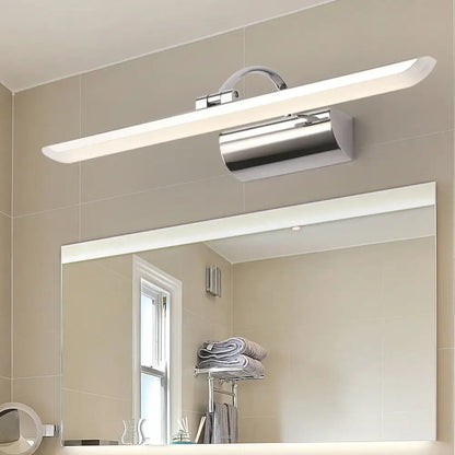 DecorBites™ Modern Stainless Steel Bathroom LED Wall Vanity Light - Chrome Finish
