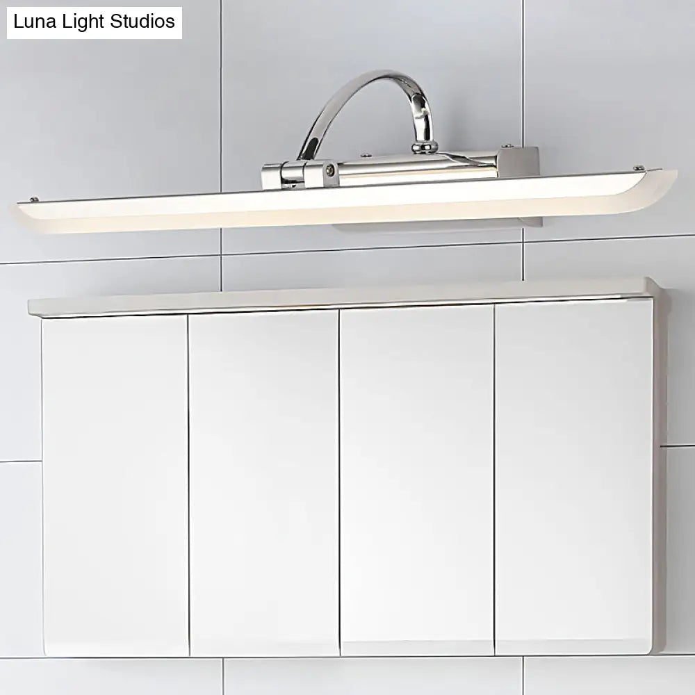 DecorBites™ Modern Stainless Steel Bathroom LED Wall Vanity Light - Chrome Finish