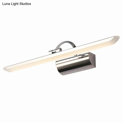 DecorBites™ Modern Stainless Steel Bathroom LED Wall Vanity Light - Chrome Finish