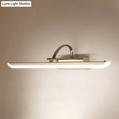DecorBites™ Modern Stainless Steel Bathroom LED Wall Vanity Light - Chrome Finish
