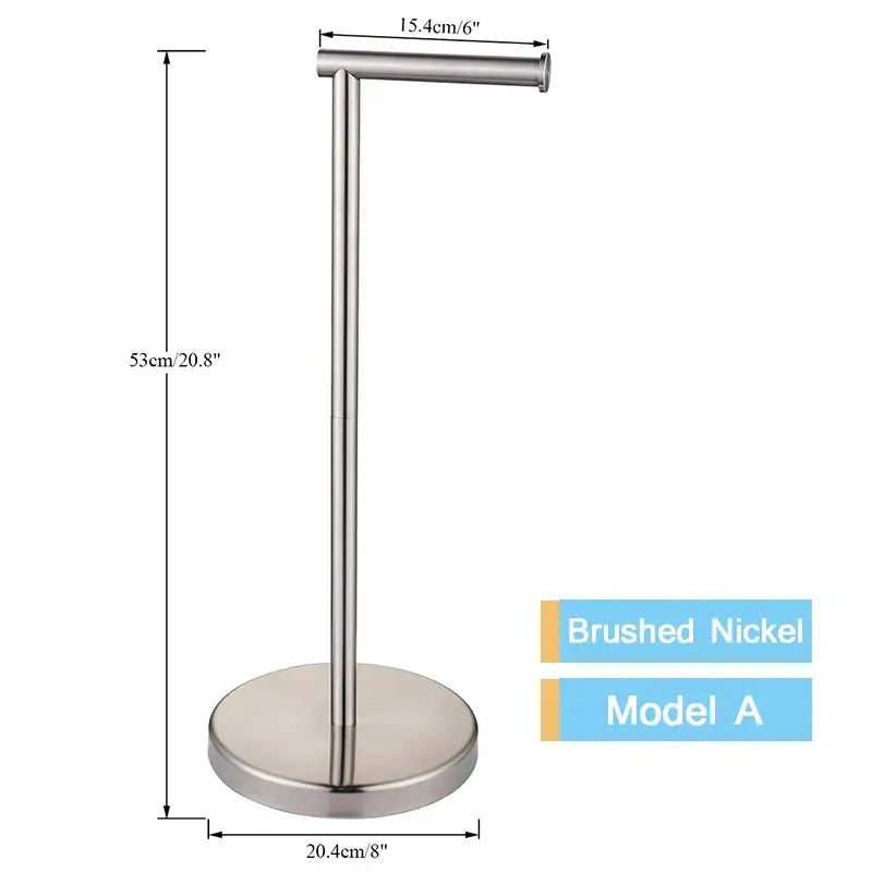 Modern stainless steel bathroom set brush rack and paper holder