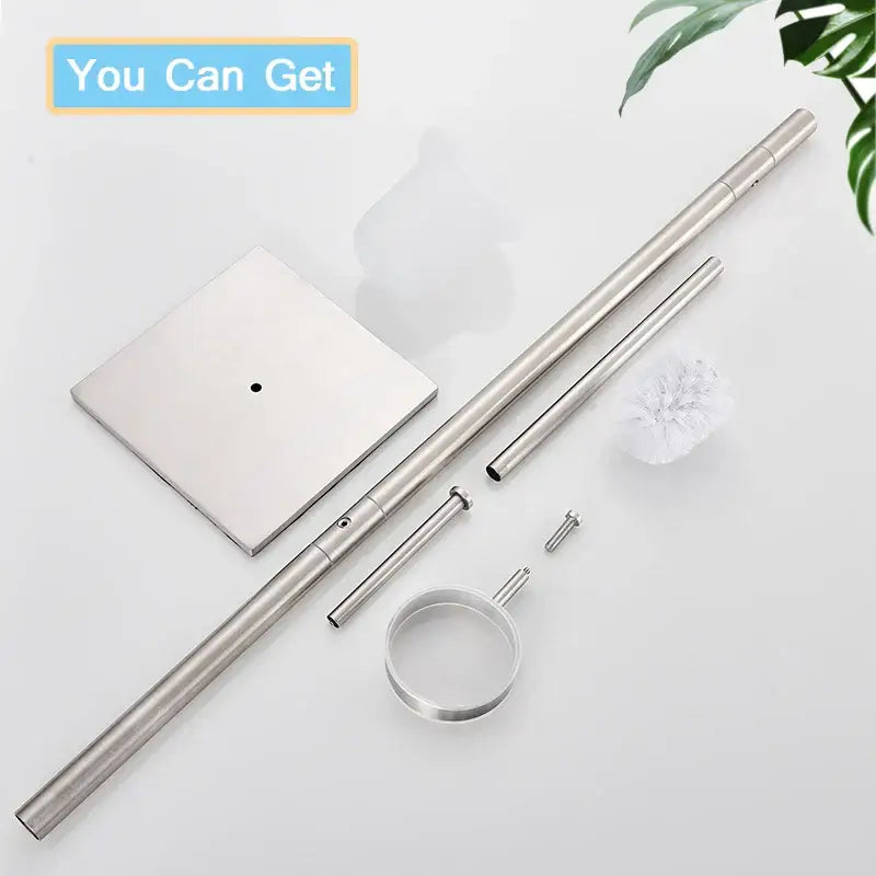 Modern stainless steel bathroom set brush rack and paper holder