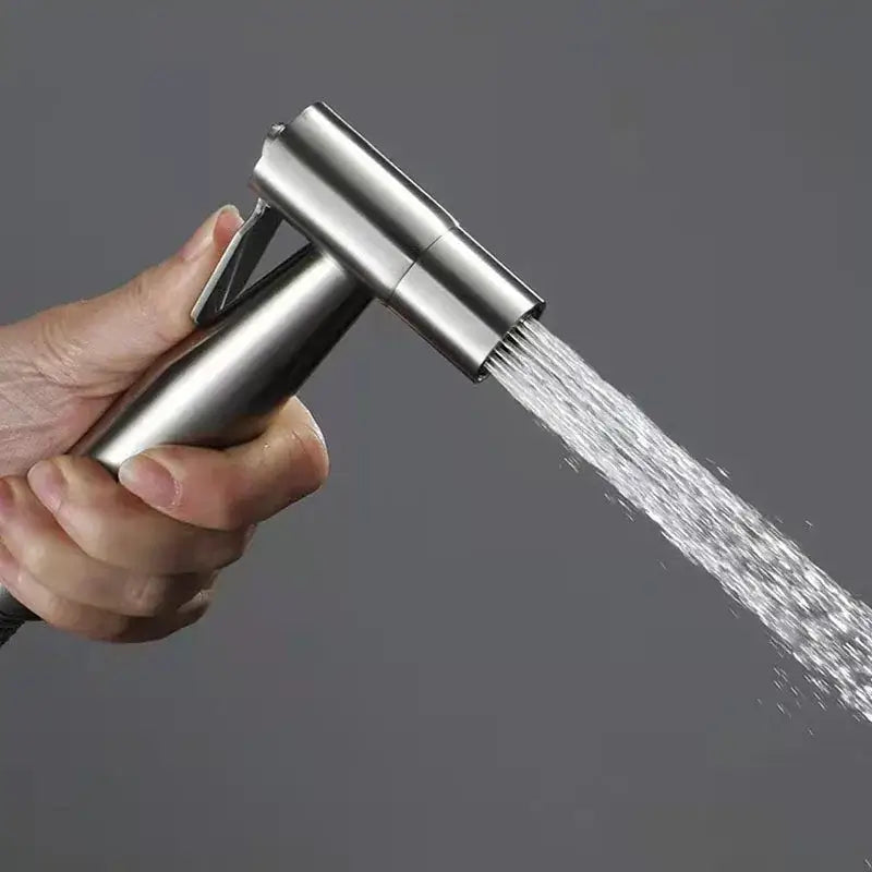 Modern stainless steel bidet washbasin mixer set bathroom spray trigger
