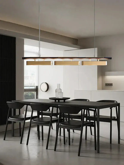 Modern stainless steel brushed gold pendant lamp dining room