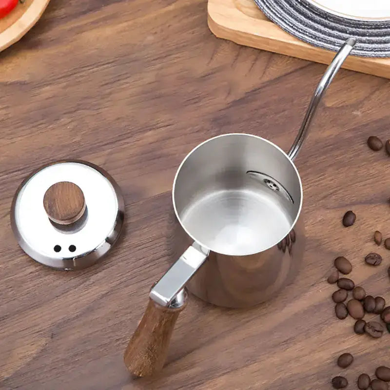 Modern stainless steel gooseneck drip coffee pot kitchen kettle