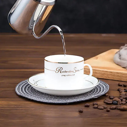 Modern stainless steel gooseneck drip coffee pot kitchen kettle