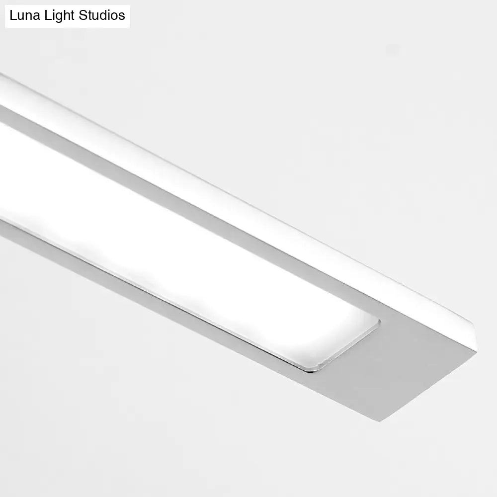 DecorBites™ Modern Stainless Steel LED Vanity Light Fixture - Nickel Bathroom Lighting