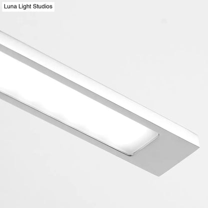 DecorBites™ Modern Stainless Steel LED Vanity Light Fixture - Nickel Bathroom Lighting