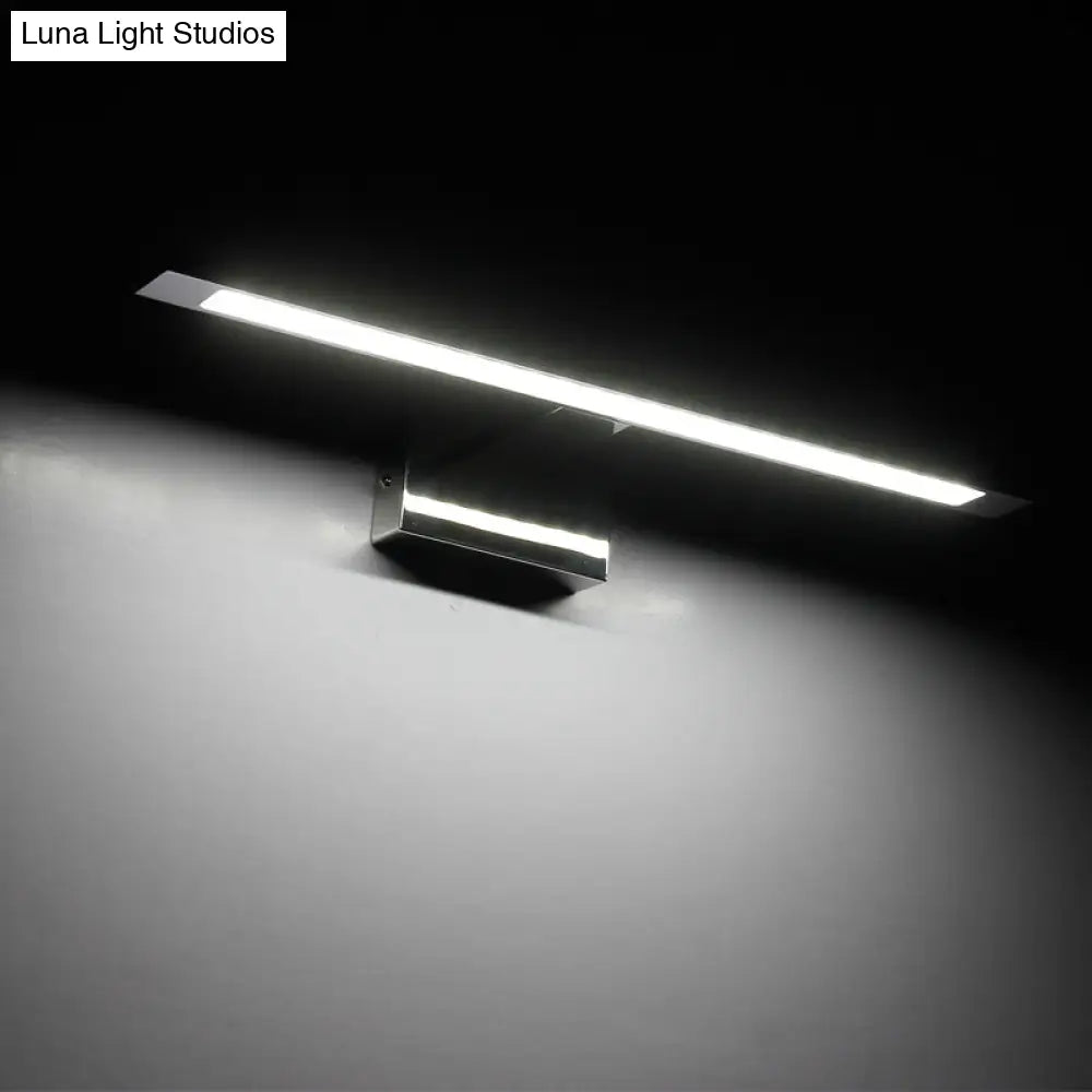 DecorBites™ Modern Stainless Steel LED Vanity Light Fixture - Nickel Bathroom Lighting