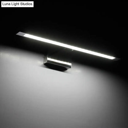 DecorBites™ Modern Stainless Steel LED Vanity Light Fixture - Nickel Bathroom Lighting
