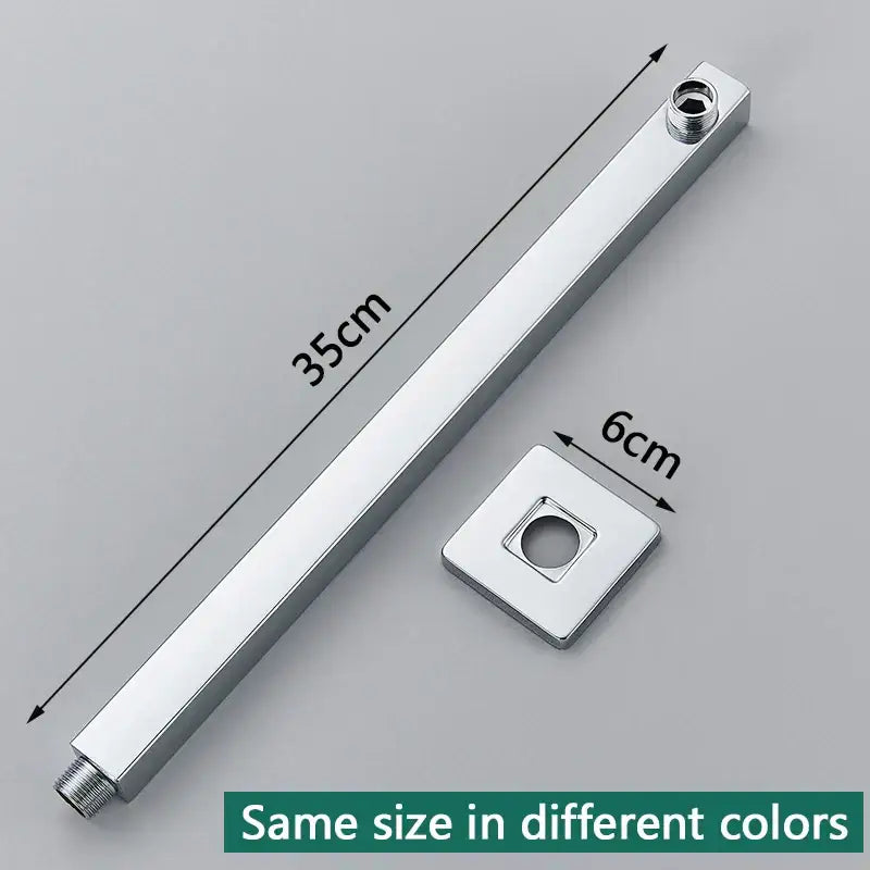 Modern stainless steel shower arm and head holder bathroom mount
