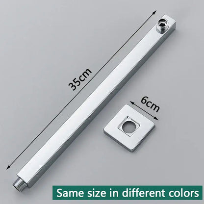 Modern stainless steel shower arm and head holder bathroom mount