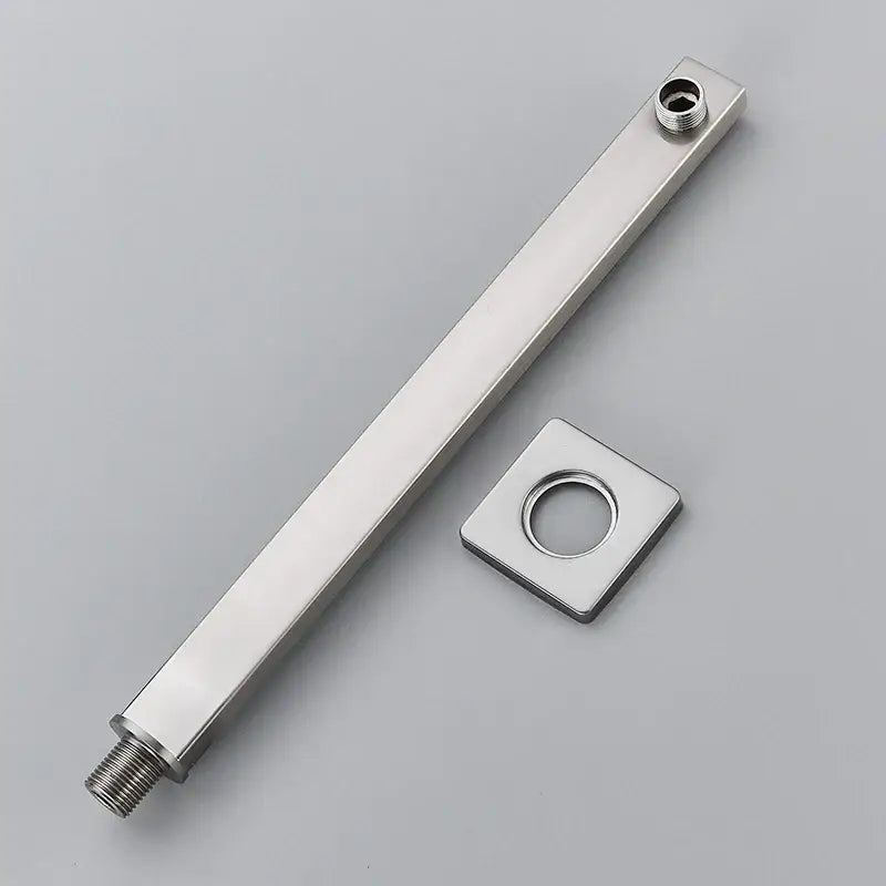 Modern stainless steel shower arm and head holder bathroom mount