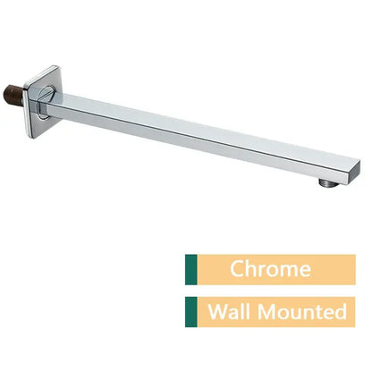 Modern stainless steel shower arm and head holder bathroom mount