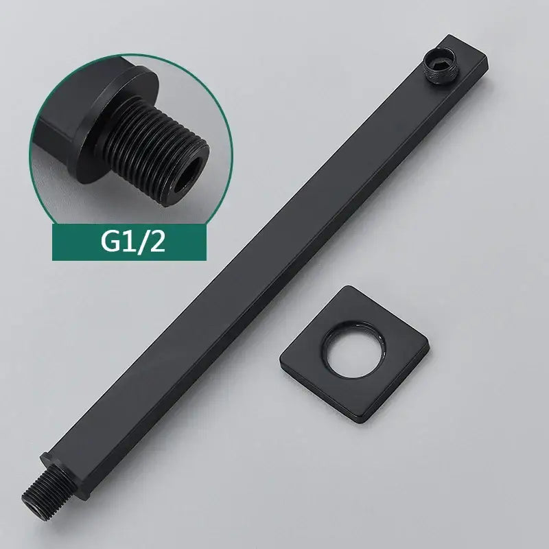 Modern stainless steel shower arm and head holder bathroom mount