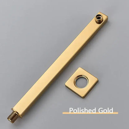 Modern stainless steel shower arm and head holder bathroom mount