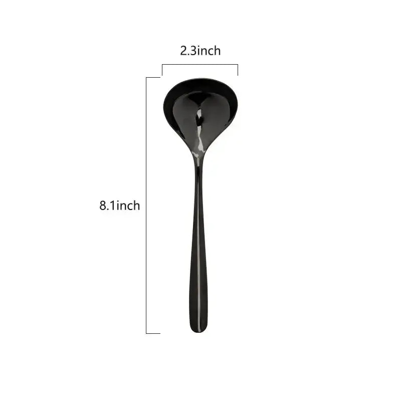 Modern stainless steel small gravy ladle set dining room sauce spoons