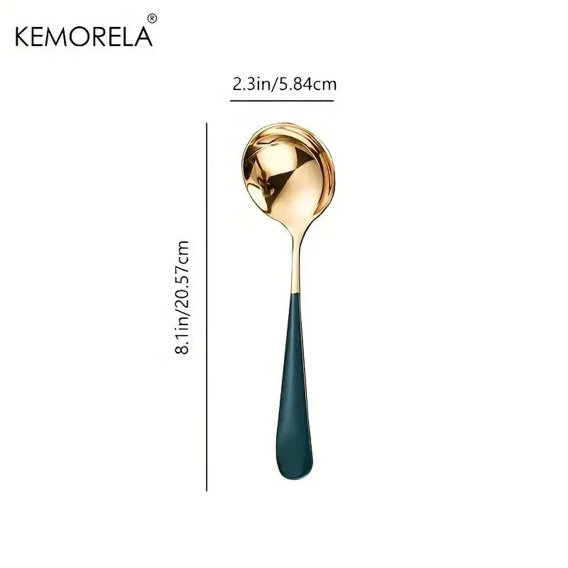 Modern stainless steel small gravy ladle set dining room sauce spoons