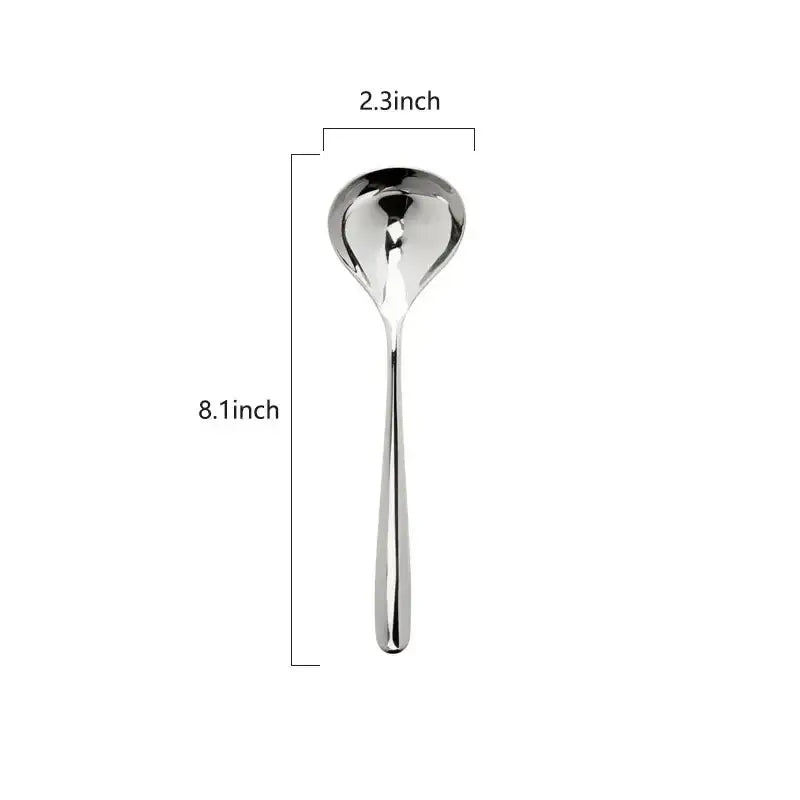 Modern stainless steel small gravy ladle set dining room sauce spoons